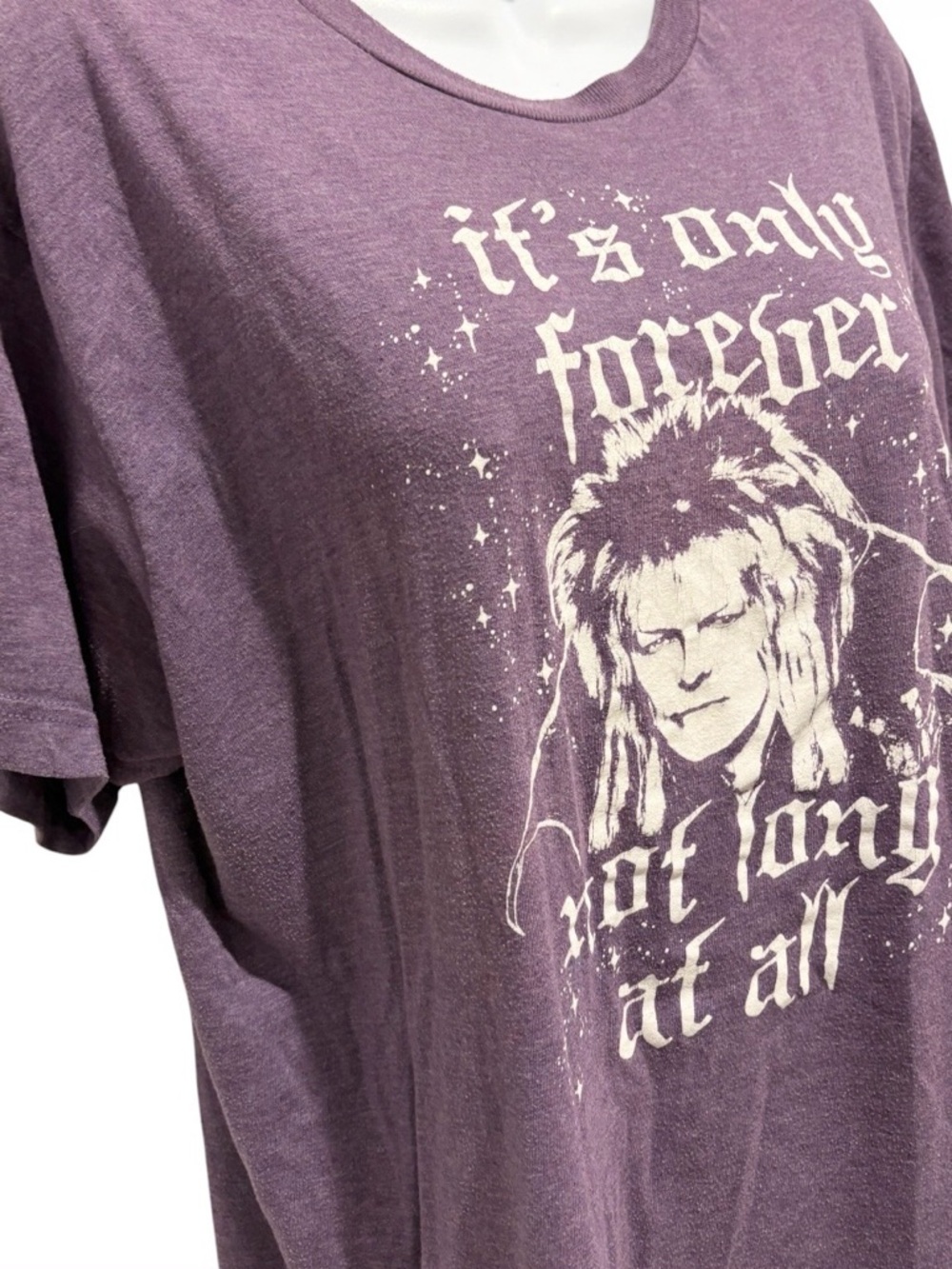 RIPPLE JUNCTION David Bowie Labyrinth Jareth It’s Only Forever TShirt Large - Picture 4 of 9